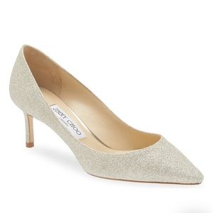 New Jimmy Choo Romy‎ Dusty glitter pump size 38.5EU